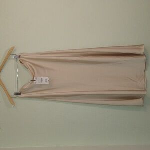 NWT ZARA Elegant Tan Satin Skirt
